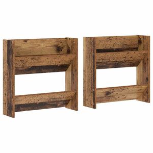 vidaXL Skř&iacute;ň na obuv 2 ks 60 x 18 x 60 cm Kompozitn&iacute; dřevo Star&eacute; dřevo