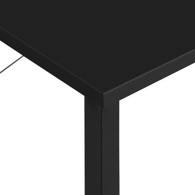 vidaXL PC stůl černý 80 x 40 x 72 cm MDF a kov