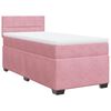 vidaXL Box spring postel s matrac&iacute; růžov&aacute; 100x200 cm samet
