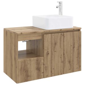 vidaXL Sada koupelnov&eacute;ho n&aacute;bytku 2 ks Dub artisan Kompozitn&iacute; dřevo