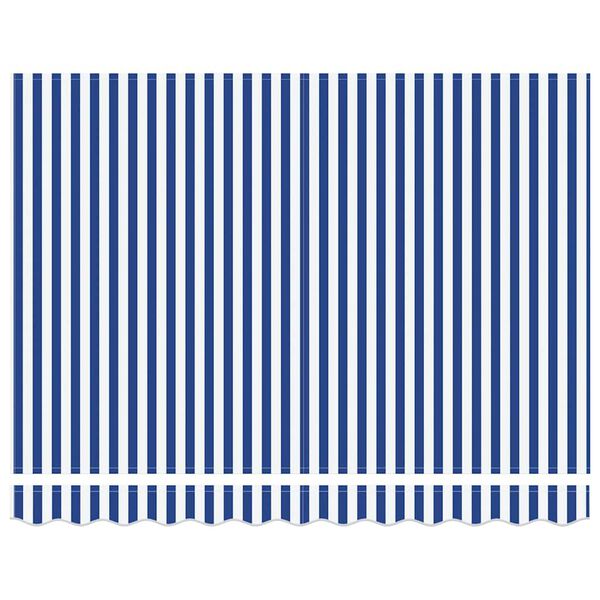 vidaXL Zatahovac&iacute; mark&yacute;za modr&aacute; a b&iacute;l&aacute; 3 x 2,5 m textil a hlin&iacute;k