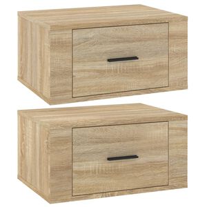 vidaXL N&aacute;stěnn&eacute; nočn&iacute; stolky 2 ks dub sonoma 50x36x25 cm
