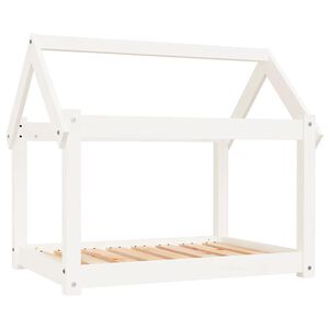 vidaXL Pel&iacute;&scaron;ek pro psy b&iacute;l&yacute; 81x60x70 cm masivn&iacute; borovice