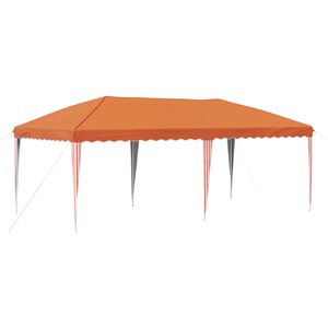 vidaXL P&aacute;rty stan s v&yacute;suvn&yacute;m st&aacute;nkem 575 x 290 x 245 cm Oranžov&aacute;