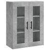 vidaXL Skř&iacute;ň highboard betonově &scaron;ed&aacute; 69,5x34x180 cm kompozitn&iacute; dřevo