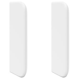 vidaXL U&scaron;i čela postele B&iacute;l&aacute; PVC