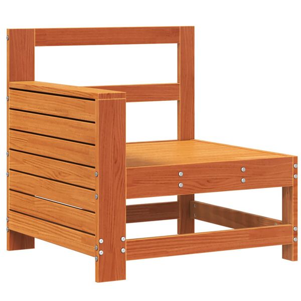 vidaXL Zahradn&iacute; pohovka s područkou voskově hněd&aacute; 69x62x70,5 cm masiv