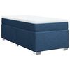 vidaXL Box spring postel s matrac&iacute; modr&aacute; 100 x 200 cm textil