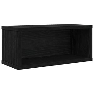 vidaXL &Uacute;ložn&yacute; stojan na CD Čern&yacute; dub 40 x 17 x 17 cm Kompozitn&iacute; dřevo
