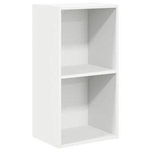 vidaXL Knihovna b&iacute;l&aacute; 40x30x76,5 cm kompozitn&iacute; dřevo