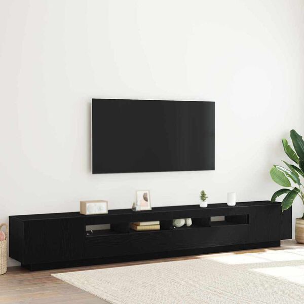 vidaXL Sestava TV skř&iacute;něk N&aacute;stěnn&yacute; 3 pcs Čern&aacute; 260 x 35 x 40 cm