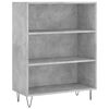 vidaXL Skř&iacute;ň highboard betonově &scaron;ed&aacute; 69,5x34x180 cm kompozitn&iacute; dřevo