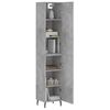 vidaXL Skř&iacute;ň highboard betonově &scaron;ed&aacute; 34,5x34x180 cm kompozitn&iacute; dřevo
