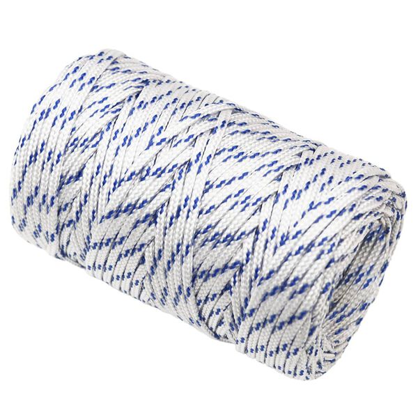 vidaXL Lodn&iacute; lano b&iacute;l&eacute; 2 mm 250 m polypropylen