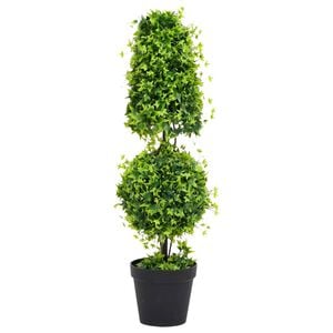 vidaXL Uměl&yacute; zimostr&aacute;z s květin&aacute;čem zelen&yacute; 100 cm
