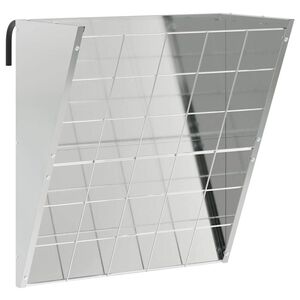 vidaXL Závěsný krmítko na seno Stříbrná 61 x 33 x 66 cm