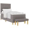 vidaXL Postel s boxspringem s pol&scaron;t&aacute;řem Taupe 200 x 80 cm textil