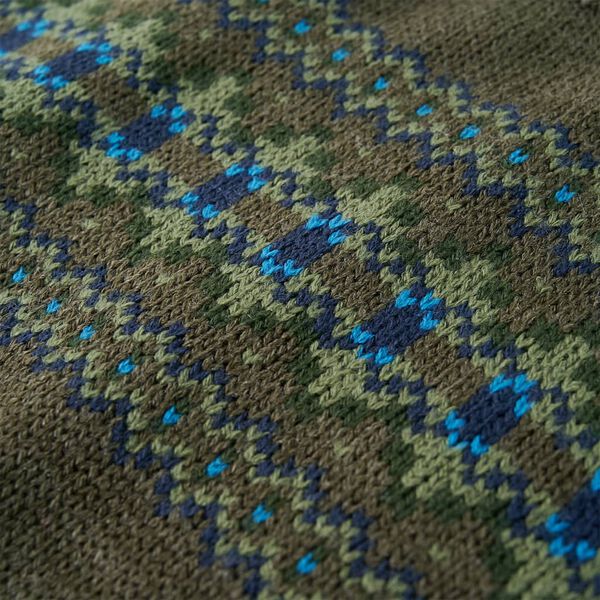 Dětsk&yacute; svetr pleten&yacute; khaki 128