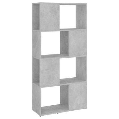 vidaXL Knihovna / dělicí stěna betonově šedá 60 x 24 x 124,5 cm