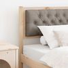 vidaXL Čelo postele Jin&yacute; Hněd&aacute; a taupe 90 cm Masivn&iacute; borovicov&eacute; dřevo
