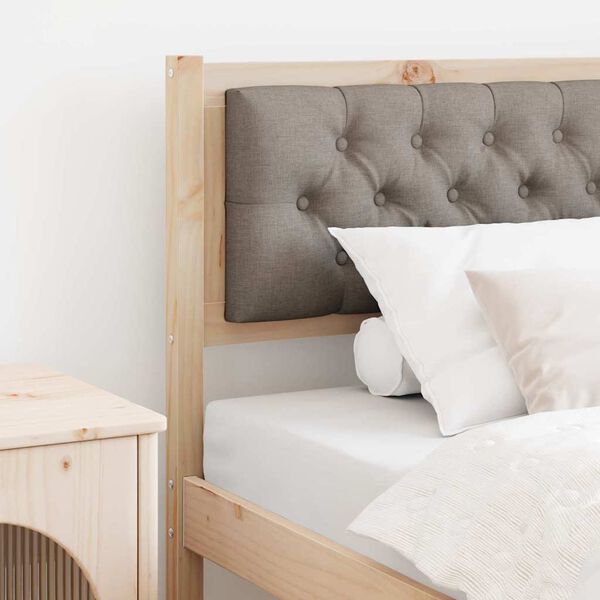 vidaXL Čelo postele Jin&yacute; Hněd&aacute; a taupe 90 cm Masivn&iacute; borovicov&eacute; dřevo