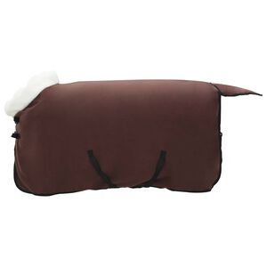 vidaXL Deka pro koně &Uacute;plně tmavě hněd&aacute; 75 cm Polartec fleece