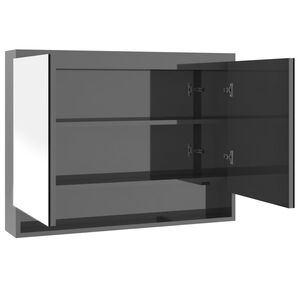 vidaXL Koupelnov&aacute; skř&iacute;ňka se zrcadlem 80 x 15 x 60 cm MDF z&aacute;řivě &scaron;ed&aacute;