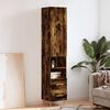 vidaXL Skř&iacute;ň highboard kouřov&yacute; dub 34,5 x 34 x 180 cm kompozitn&iacute; dřevo