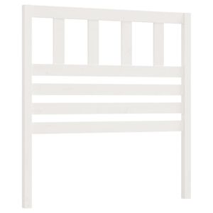 vidaXL Čelo postele b&iacute;l&eacute; 81 x 4 x 100 cm masivn&iacute; borovice