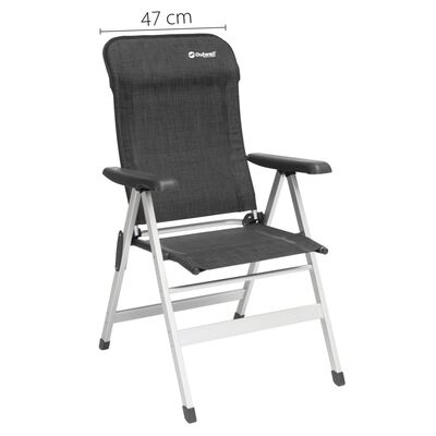 Outwell Skládací kempingová židle Ontario černá a šedá