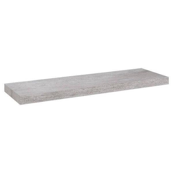vidaXL Plovoucí nástěnné police 2 ks betonově šedé 80x23,5x3,8 cm MDF