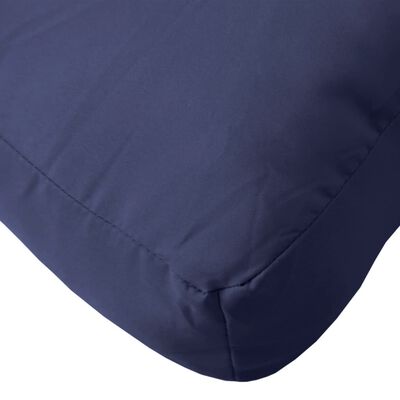 vidaXL Sada podušek na palety námořnicky modrá 60 x 40 x 12 cm textil