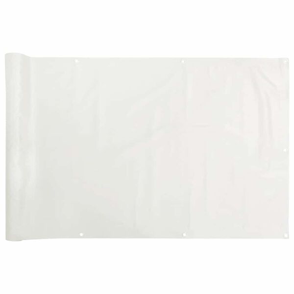 vidaXL Balkonov&aacute; z&aacute;stěna b&iacute;l&aacute; 700 x 120 cm PVC