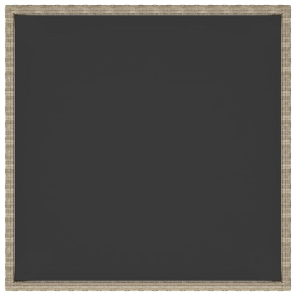 vidaXL Zahradn&iacute; stůl b&eacute;žov&yacute; 90 x 90 x 75 cm polyratan