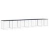 vidaXL Klec pro kuřata se střechou antracitov&aacute; 603 x 98 x 90 cm ocel
