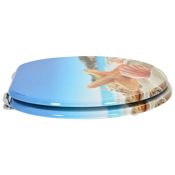 vidaXL Toaletn&iacute; prkno Světle modr&aacute; 44 x 38 cm MDF deska