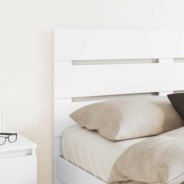 vidaXL Čelo postele s čelo B&iacute;l&aacute; 135 cm kompozitn&iacute; dřevo