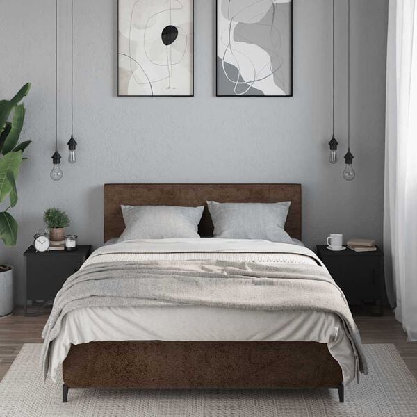 vidaXL Nočn&iacute; stolky 2 ks čern&eacute; 40 x 30 x 40 cm dřevotř&iacute;ska