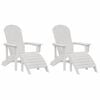 vidaXL Zahradn&iacute; křeslo 2 pcs B&iacute;l&aacute; 83 x 74 x 92 cm Polyethylen