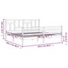 vidaXL Rám postele s čelem 200 x 200 cm masivní dřevo