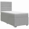 vidaXL Postel boxspring s matrac&iacute; Světle &scaron;ed&aacute; 80 x 200 cm Textil