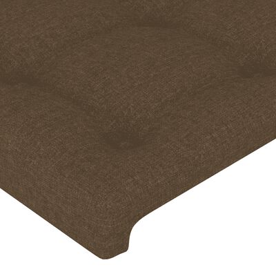 vidaXL Box spring postel s matrací tmavě hnědá 90x200 cm textil