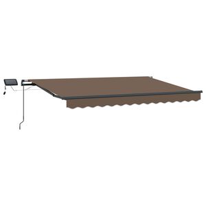 vidaXL Stahovac&iacute; mark&yacute;za Taupe 400 &times; 350 cm L&aacute;tka a hlin&iacute;k