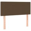vidaXL Box spring postel s matrac&iacute; tmavě hněd&aacute; 90x200 cm textil