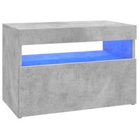 vidaXL TV skříňka s LED osvětlením betonově šedá 60 x 35 x 40 cm