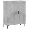 vidaXL Skř&iacute;ň highboard betonově &scaron;ed&aacute; 69,5x34x180 cm kompozitn&iacute; dřevo