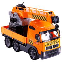 Polesie Wader 4dílná sada nákladního auta s jeřábem oranžová černá PP