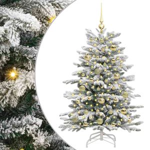 vidaXL Uměl&yacute; Skl&aacute;dac&iacute; V&aacute;nočn&iacute; Strom B&iacute;l&aacute; 120 cm PE a PVC