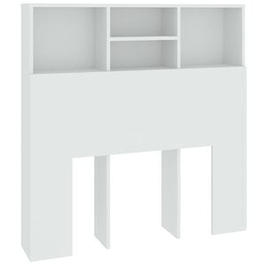 vidaXL Čelo postele s &uacute;ložn&yacute;m prostorem b&iacute;l&eacute; 100 x 19 x 103,5 cm
