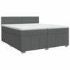 vidaXL Postel boxspring s matrac&iacute; Tmavě &scaron;ed&aacute; 200 x 200 cm Textil